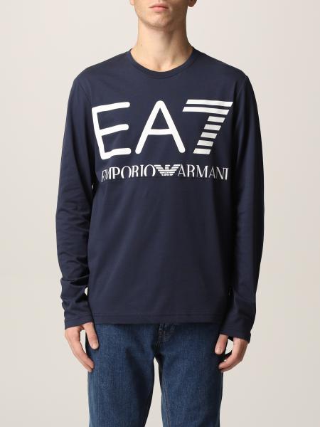 Ea7: T-shirt Ea7 in cotone con logo
