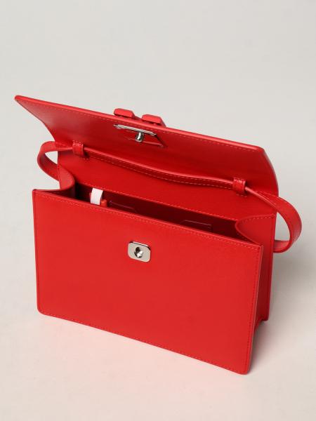 off white crossbody bag red
