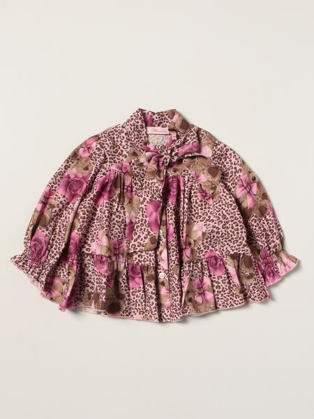 Одежда для девочек Miss Blumarine: Рубашка Детское Miss Blumarine