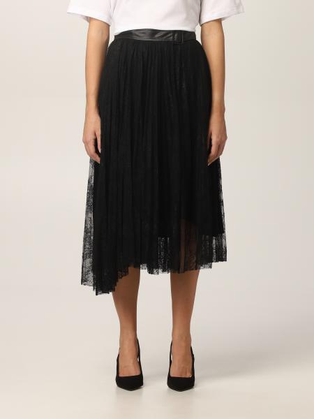 ERMANNO FIRENZE: lace skirt - Black | Ermanno Firenze skirt GN04PIZ ...