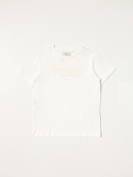 Fendi bambino: T-shirt basic Fendi con logo