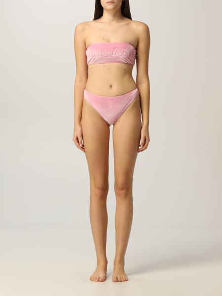 Balmain donna: Costume a bikini Balmain con logo