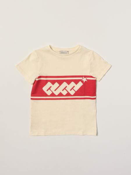 T-shirt Gucci in cotone con stampa logo