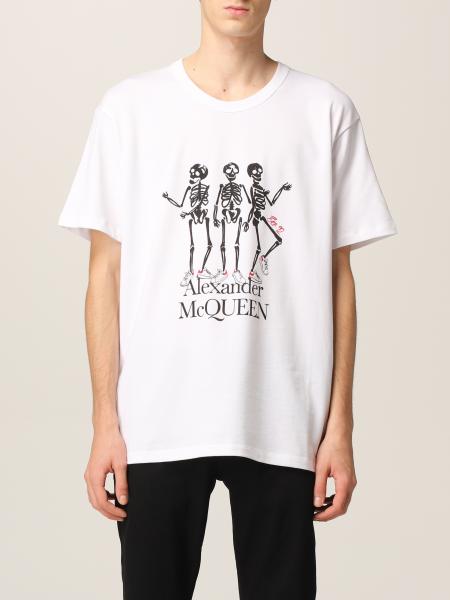 ALEXANDER MCQUEEN：Tシャツ メンズ - ホワイト | GIGLIO.COM 