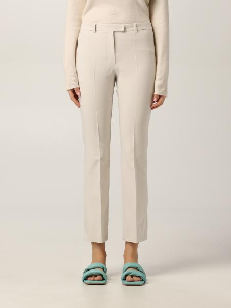 S Max Mara women's clothes: S Max Mara cropped trousers in stretch cotton and viscose