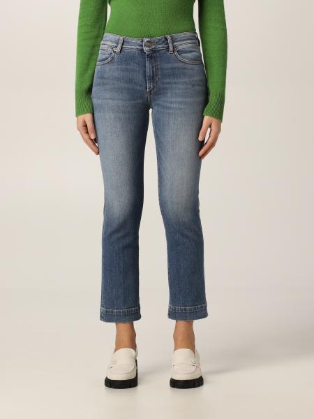 Sportmax cropped jeans in washed denim
