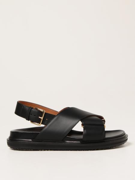 Marni: Marni smooth leather sandals