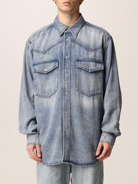 Giacca invernale uomo: Giacca Isabel Marant in denim washed