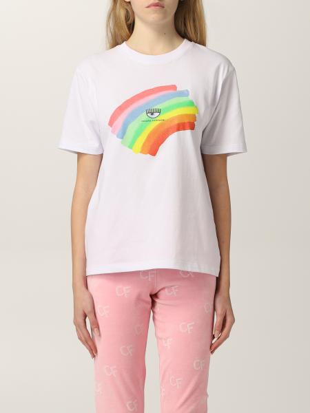 Chiara Ferragni rainbow eye flirting mini t-shirt