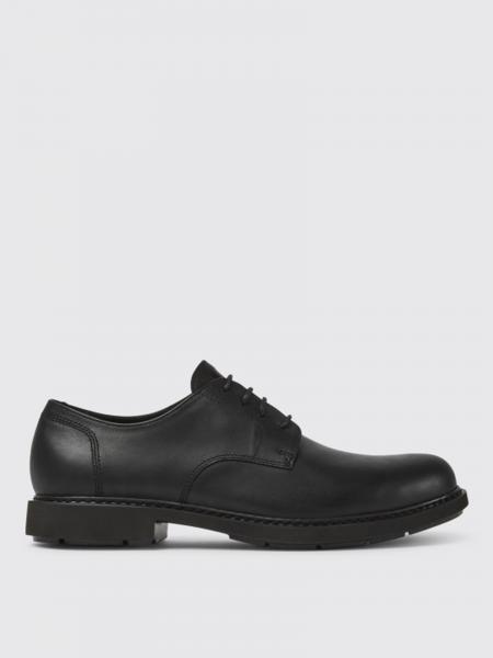 CAMPER: Neuman derby in leather - Black | Camper brogue shoes K100152 ...
