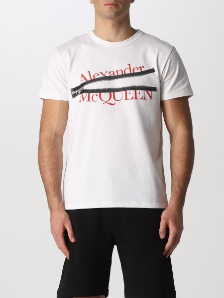 Alexander Mcqueen: T-shirt Alexander McQueen con zip