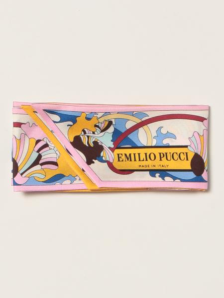 Emilio Pucci silk scarf with abstract pattern