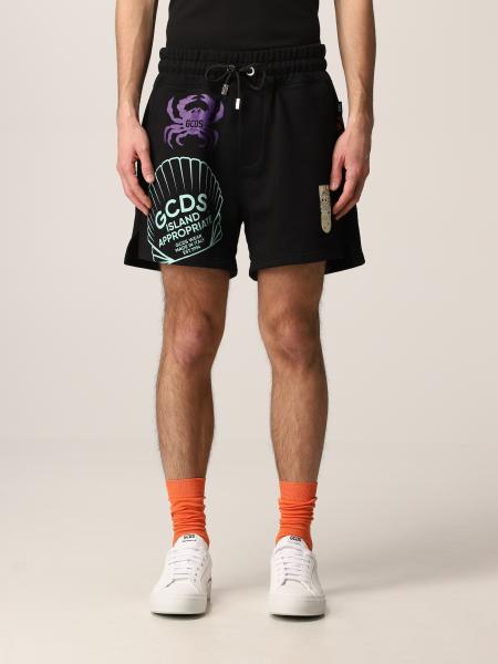 Gcds cotton jogging shorts with prints