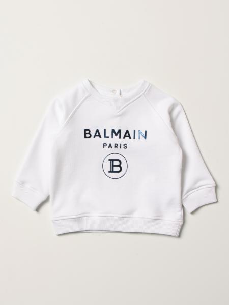 Balmain cotton sweatshirt with logo