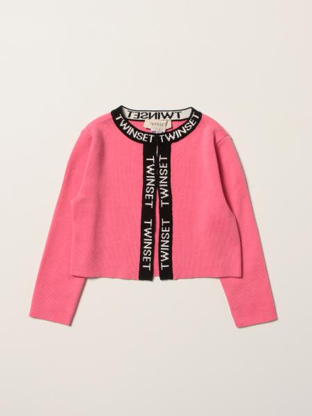 Twinset girls' clothes: Twinset knitted cardigan with logo