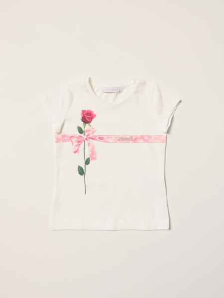 Monnalisa cotton T-shirt with print