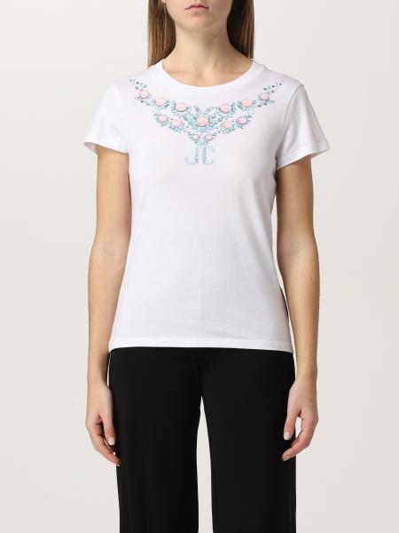 Just Cavalli women: Just Cavalli t-shirt in cotton with print