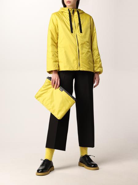 MAX MARA THE CUBE: Greenh nylon jacket - Yellow | Jacket Max 