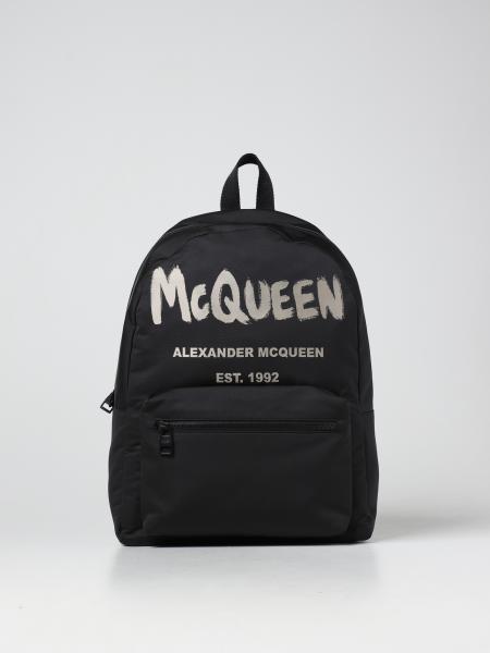 Alexander Mcqueen men: Alexander Mcqueen Graffiti Metropolitan fabric backpack