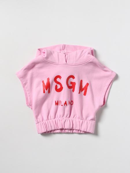 Msgm Kids cotton jumper with logo