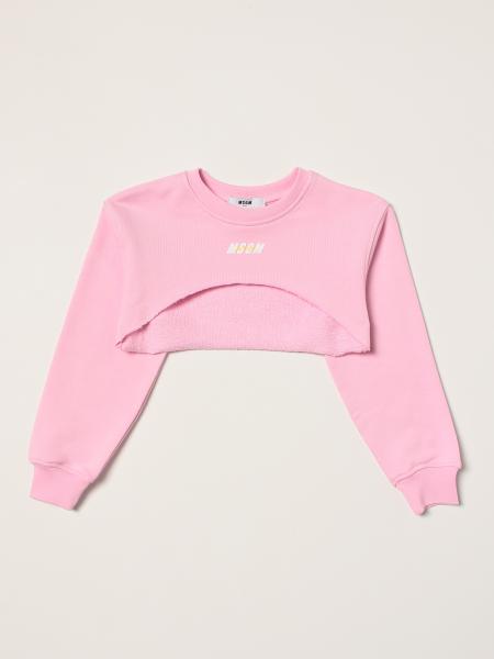 Felpa Active cropped Msgm Kids in cotone