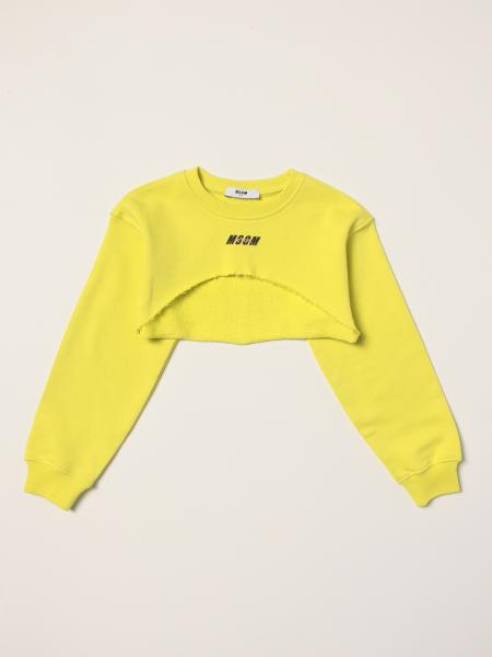 Active cropped Msgm Kids cotton jumper