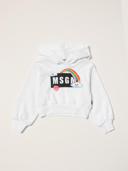 Msgm Kids jumper with Moody Rainbow graphics