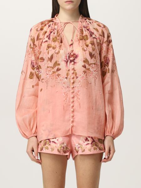 Zimmermann: Zimmermann shirt in ramie with floral print