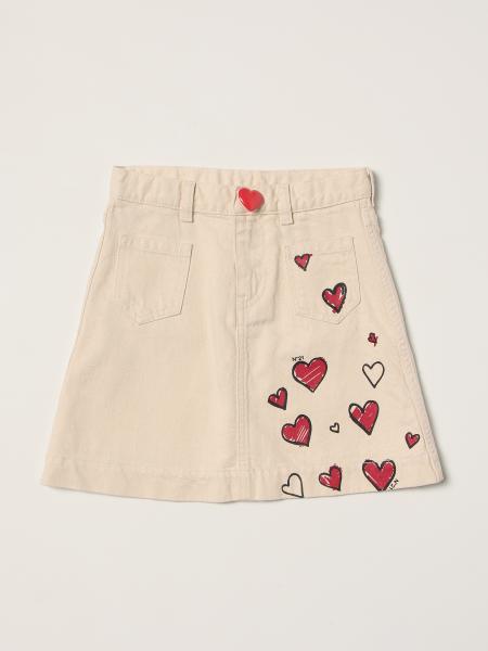 N ° 21 short skirt with heart print