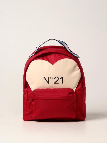 N ° 21 nylon backpack with logo