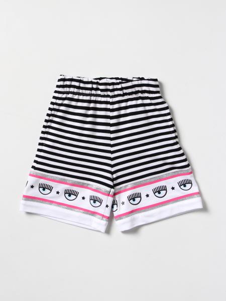 Chiara Ferragni striped jogging shorts