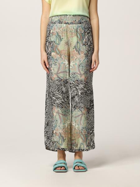 Pinko women's clothes: Pinko palazzo trousers in printed viscose