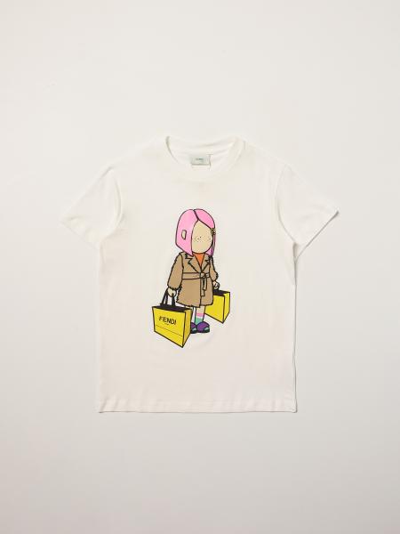 Fendi cotton T-shirt with graphic print