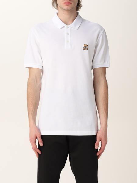 MOSCHINO COUTURE: polo shirt with Teddy - Black  Moschino Couture polo  shirt 12147043 online at