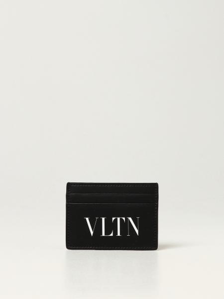 Porta carte di credito Valentino Garavani con stampa VLTN