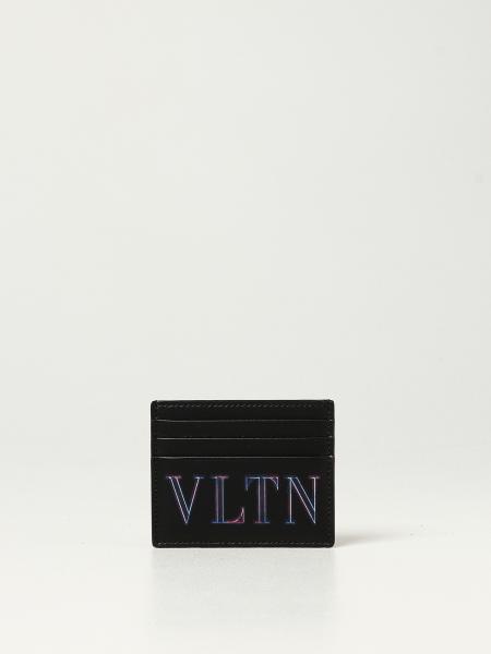 Porta carte di credito Valentino Garavani con stampa VLTN