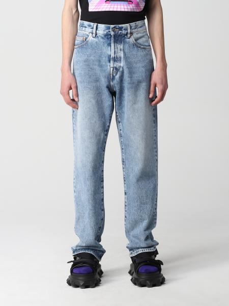 Valentino men's clothing: Valentino jeans in washed denim