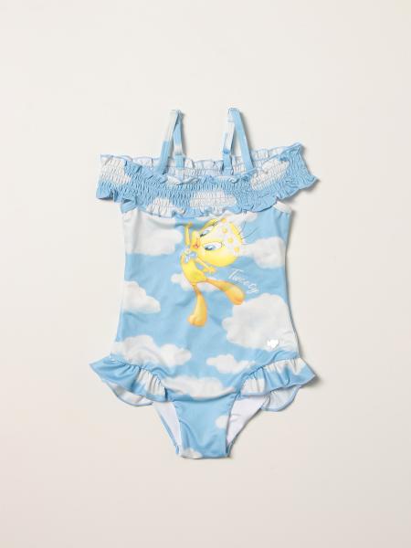Monnalisa one-piece swimsuit with Tweety print