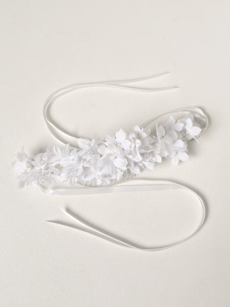 Fermacapelli Monnalisa con fiori e perle