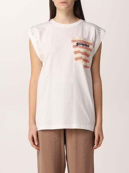 Alysi: Alysi cotton t-shirt with patch pocket