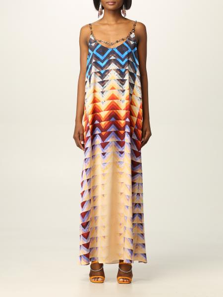 Paco Rabanne: Paco Rabanne long dress with geometric pattern