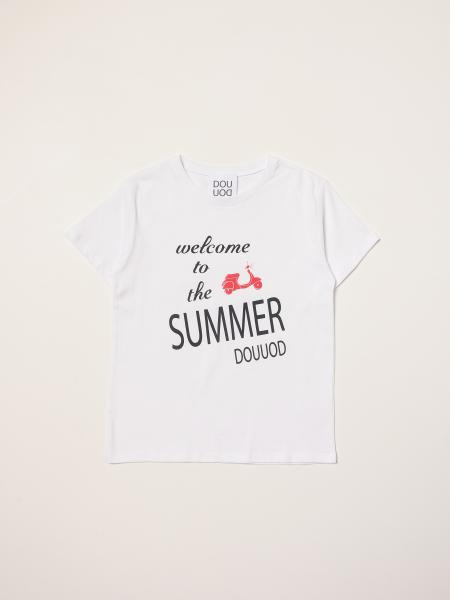 Douuod: Douuod T-shirt in cotton with graphic print