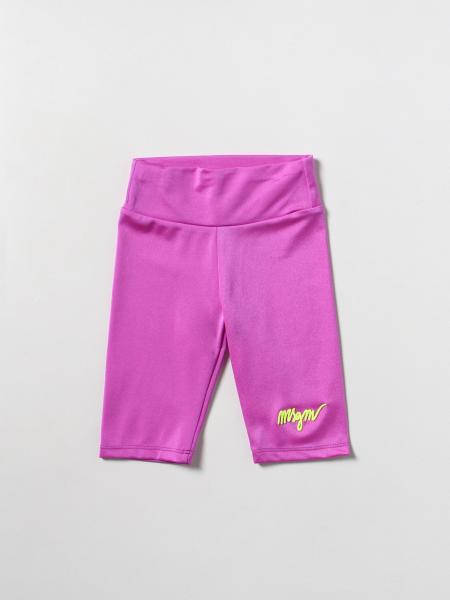 Msgm Kids leggings with embroidered logo