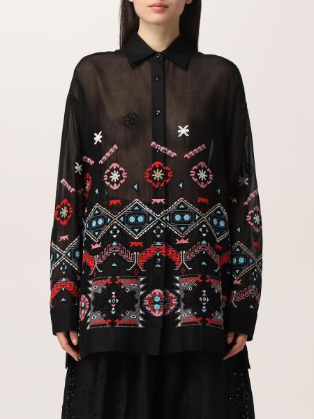 Ermanno Scervino shirt in cotton blend with embroidery