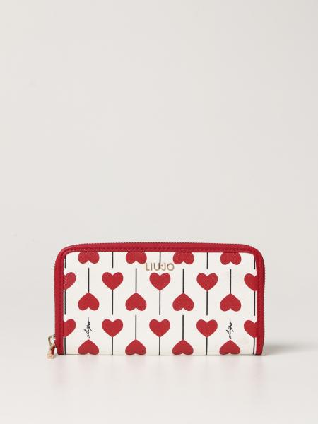 Liu Jo wallet in synthetic leather with heart print