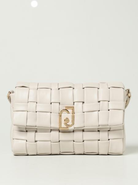 LIU JO: bag in woven synthetic leather - White | Liu Jo crossbody bags ...