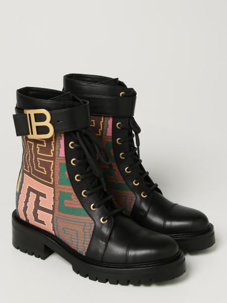 balmain ranger quilted combat booties