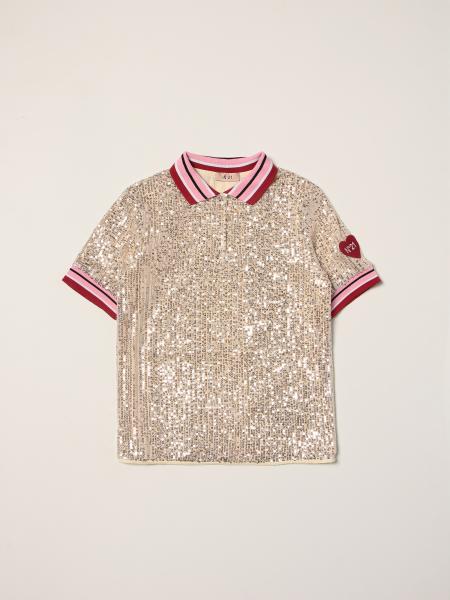 N ° 21 polo shirt with all over sequins