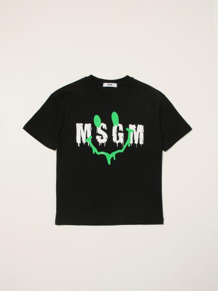 Msgm Kids T-shirt with logo and graphic print