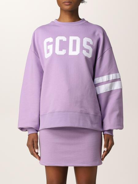 GCDS women's clothes: Over Gcds sweatshirt with big logo